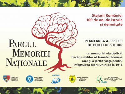 A treia campanie de plantare a stejarilor din Parcul Memoriei Naționale va avea loc sâmbătă, 24 noiembrie 2018, la Mărășești, județul Vrancea