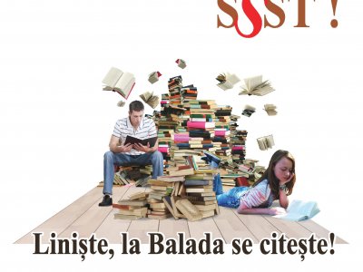 ”Liniște, la Balada se citește!”: Tinerii sunt invitați la trei zile de lectură cu actrița Monica Davidescu și prezentatorul tv Florin Sasca