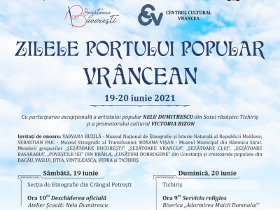 ”Zilele portului tradițional vrâncean” 19-20 iunie 2021
