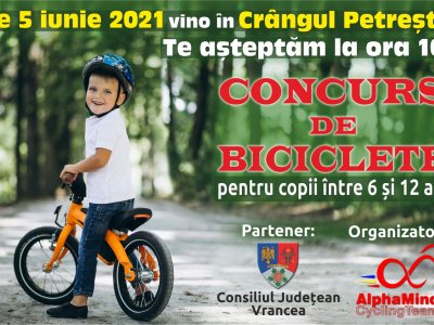 Concurs de biciclete în Crângul Petrești