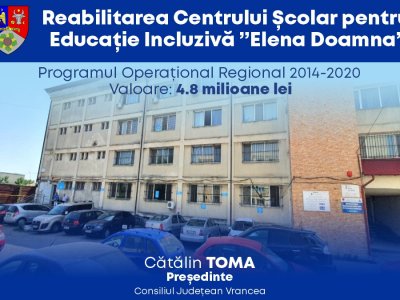Lansarea proiectului „Reabilitare energetică și lucrări conexe Corp C10, Centrul Școlar pentru Educație Incluzivă „Elena Doamna“