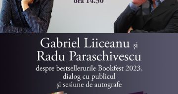 Gabriel Liiceanu și Radu Paraschivescu, la Galeriile de Artă din Focșani: sâmbătă, 10 iunie 2023