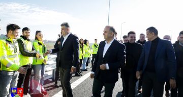 Primii kilometri din Autostrada Moldovei A7, inaugurați în prezența premierului Marcel Ciolacu