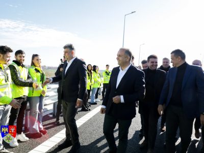 Primii kilometri din Autostrada Moldovei A7, inaugurați în prezența premierului Marcel Ciolacu