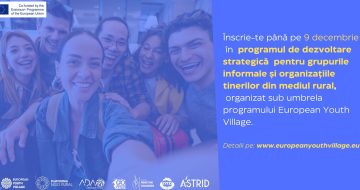 Programul [N]GO RURAL – oportunitate pentru tinerii din comunitățile rurale