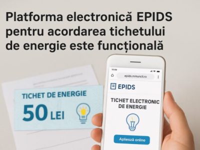 Informare Ministerul Energiei – pentru mobilizarea consumatorilor eligibili pentru înscrierea pe platforma epids.mmuncii.ro