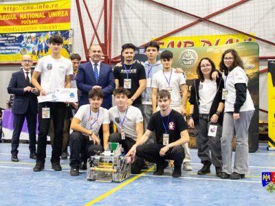 Consiliul Județean a premiat excelența în robotică la ”Focșani Tech Challenge”, de Ziua Unirii Principatelor