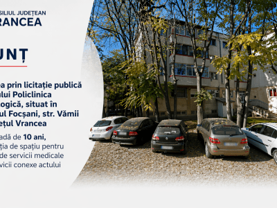 ANUNȚ PUBLIC privind închirierea prin licitație publică a imobilului Policlinica stomatologică