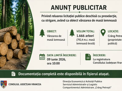 ANUNȚ PUBLICITAR
