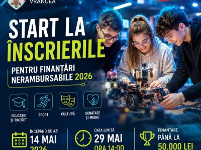 Start la înscrieri pentru finanțări nerambursabile: transformăm ideile în proiecte pentru comunitate